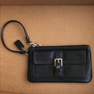 Black coach wristlet